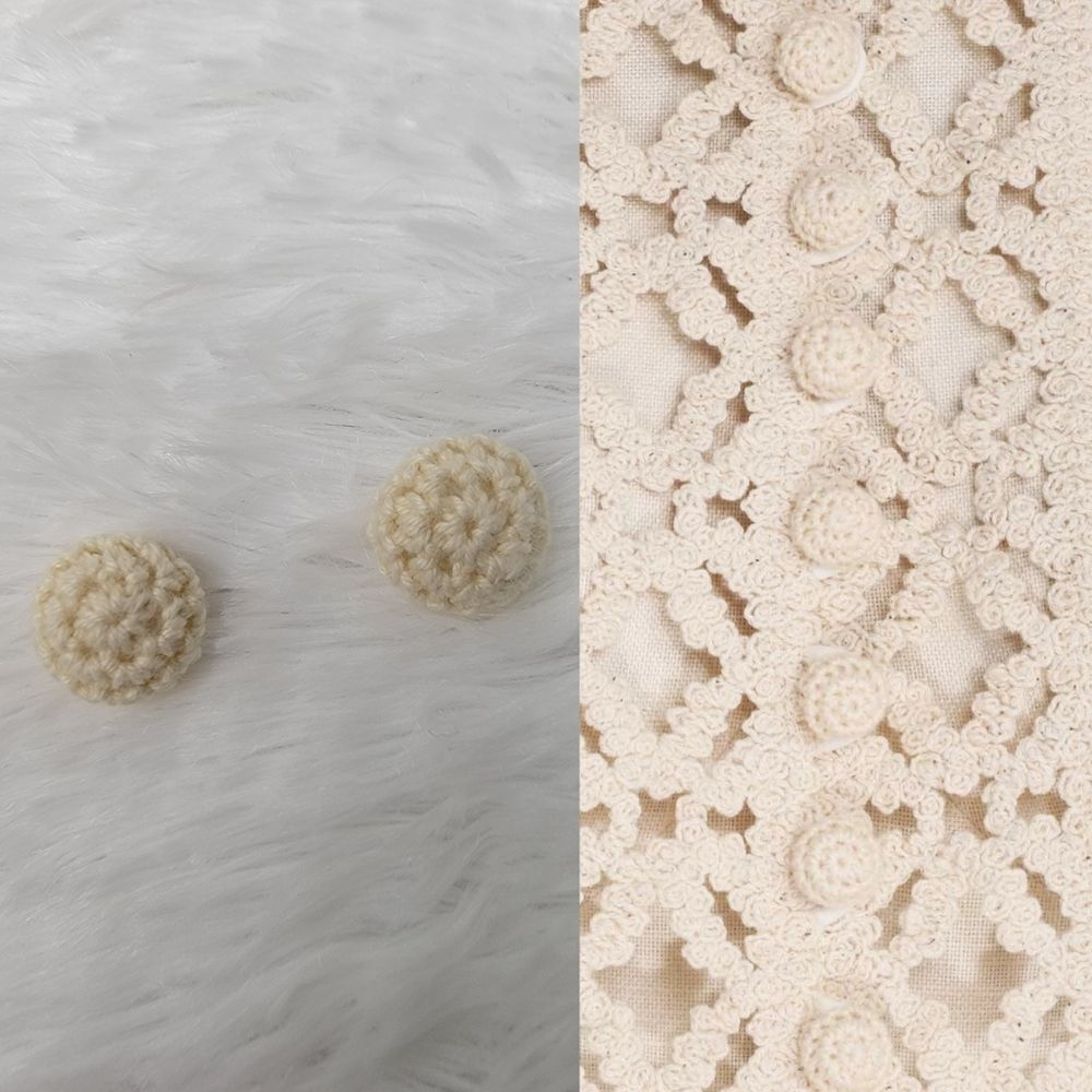 Zimmermann Ivory Swim & Resort Vitali Lace Yoke Blouse Spare Buttons